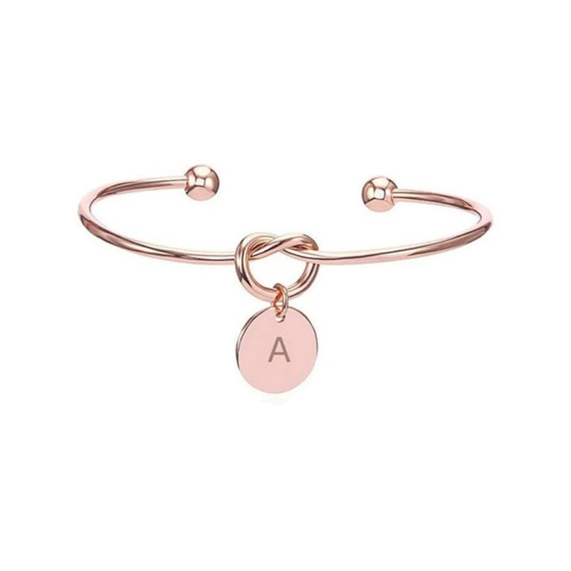 Bikini Bling © | Bridesmaid Initial Letter Bracelet