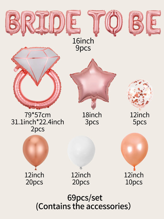 Bikini Bling © | 69Pcs Bride To Be Balloons Decoration Set