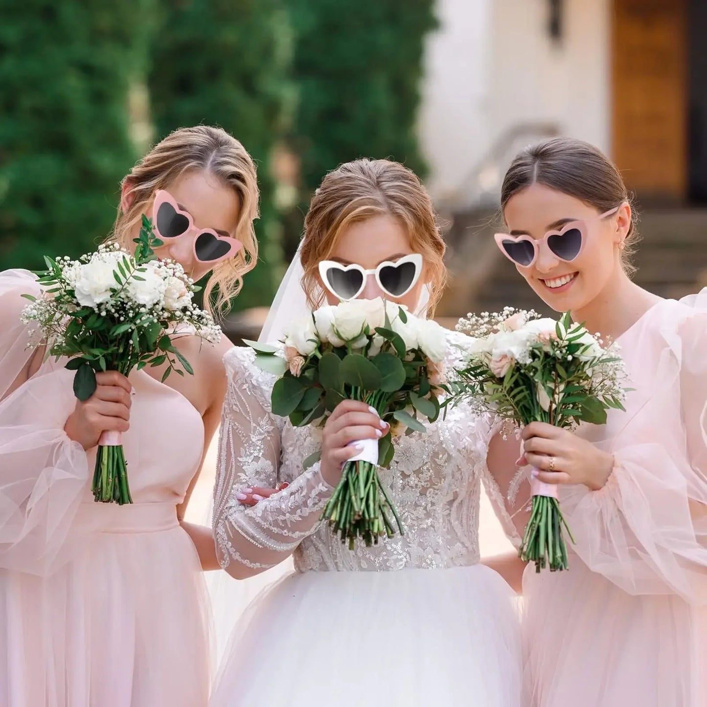 Bikini Bling © | Team Bridesmaids Hair Ties Scrunchies & Sunglasses